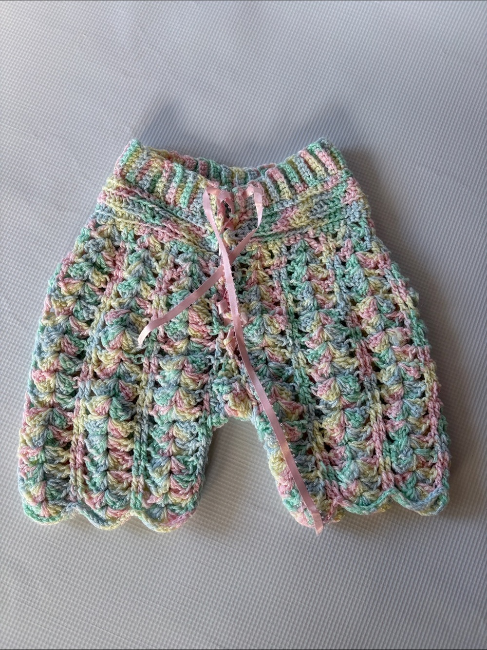 Hand knit Toddler Shorts
